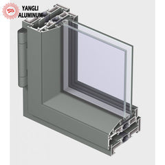 Thermally insulated system for outward opening windows aluminium profile