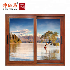 Three Triple Track Double Tempered Glass Aluminum 3 Track Sliding Window on China WDMA