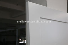 Three panels white paint stained pine wood insulated sliding barn door slab for bottom roller system on China WDMA