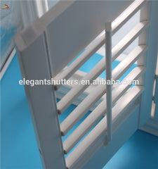 Tilt rod on the middle of panel Timber material louver Plantation Shutter on China WDMA