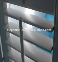 Tilt rod on the middle of panel Timber material louver Plantation Shutter on China WDMA