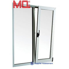 Tilt turn design aluminium glass balcony doors and windows with grill on China WDMA