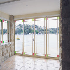 Top Window 96x80 Sliding Glass Door 3 Panel Sliding Patio Door Price Aluminum Door on China WDMA