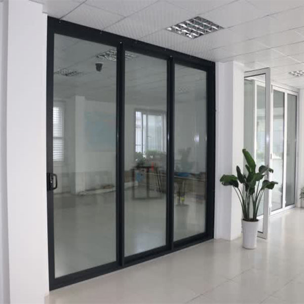 Top Window 96x80 Sliding Glass Door 3 Panel Sliding Patio Door Price Aluminum Door on China WDMA