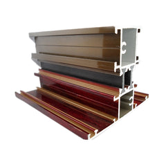 Top selling best price wood grain aluminium window door extrusion profile for home on China WDMA