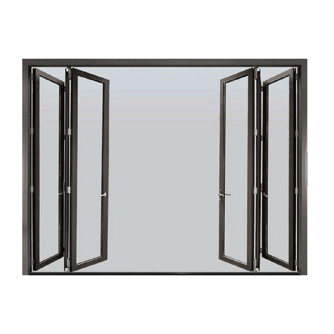 Topwindow Folding Glass Patio Door Puerta De Patio De Vidrio Plegable Bi Folding Glass Door on China WDMA