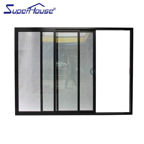 Triple double glazed panel sliding door for shopping mall on China WDMA