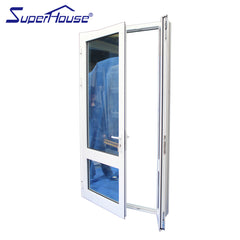 Triple glazed glass Son-mother french doors aluminum swing door on China WDMA