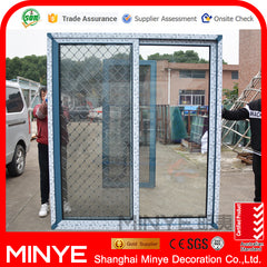 Triple tracks sliding glass door with security screen on China WDMA