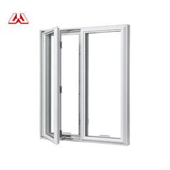 Two Panels Horizontal Open Plastic Sliding Single Pane Casement Window Horizontal Pivot Windows on China WDMA