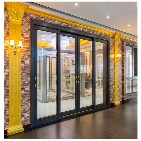 Big Sliding Glass Doors Factory Manufacture Wholesale  Project  Glazed Cebu Branch Sliding Doors For home Sliding Aluminum Doors