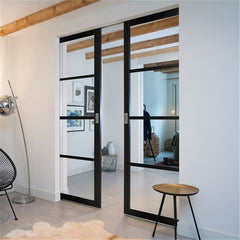 Interior Door Pocket Cheap High Quality Modern Style Mirror Pocket Door  System Hardware Pocket Sliding Door Glass