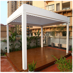 Fast Sale New Automatic Swimming Pool Covers Louver Roof Aluminum Pergola