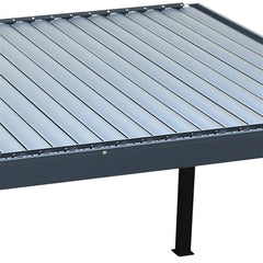 New Aluminum Motorized Waterproof Pergola Covers Sunshade Electric Gazebo Pergola With Louvers