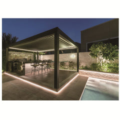 High Quality  Closing Louver Bioclimatic Pergola  Cheap Price Pergola Sun shading Aluminum Pergola