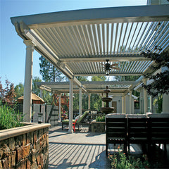 New 2021 Product Opening & Closing Aluminum Louver Bioclimatic Pergola With Lights