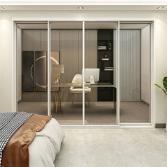 Window And Door Profile Aluminum Sliding New Design  Aluminum Sliding Stacking Door Aluminum Double Sliding Door