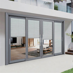 USA Standard Full Aluminum Sliding Door 10 Years Warranty Aluminum Good Quality Sliding Kit Aluminum Door Modern  Sliding Doors