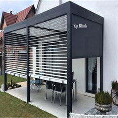 New Outdoor Motorized Retractable Skylight System Waterproof Aluminum Louver Aluminum Pergola