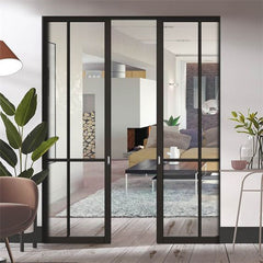 Barn Doors Large Hidden Aluminum Barn Door Glass Sliding With Aluminum Hardware Kit Pocket Door Systems