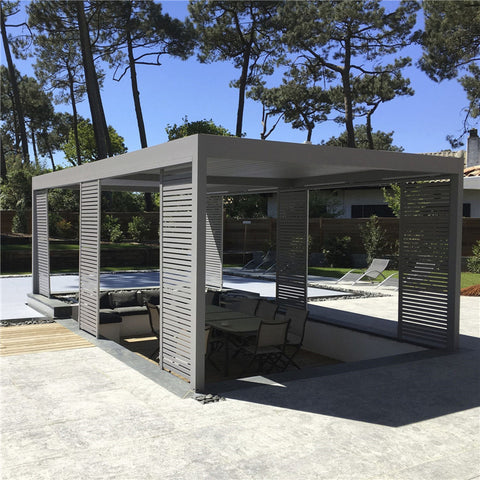 Pergola Lover New Waterproof Roof Louvre Patio For Sunshading Waterproof Louver Pergola Gazebo