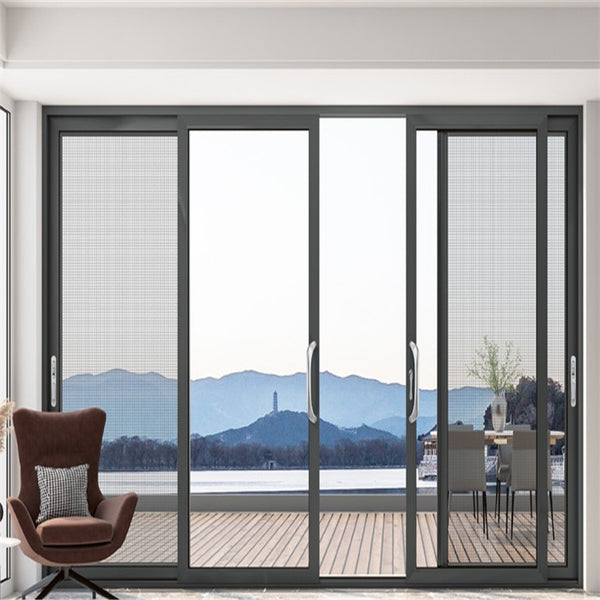 Aluminum Sliding Door Thailand Hurricane Impact Slat Sliding Door  With Good Performance System Air Tight Sliding Door