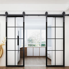 Metal Pocket Door Safety Frosted Pocket Door Hidden With Aluminum Alloy Steel  Pocket Door Hardware