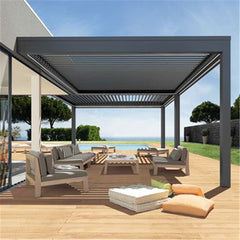 High Quality Motorized Waterproof Aluminum Pergola Gazebo Covers OEM ODM Factory  Pergola