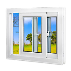 UPVC Large Laminated Glass Sliding Windows Hurricane Impact PVC UPVC Vinyl Casement Windows on China WDMA