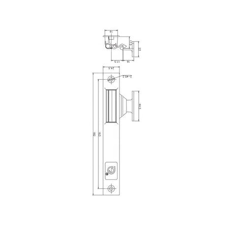 UPVC doors and windows aluminum alloy sliding latch lock on China WDMA