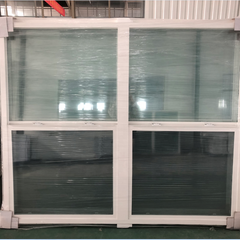 UPVC home windows designs , PVC sliding window with mosquito nets cost-effective pvc french window design on China WDMA