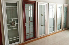 UPVC low price casement bathroom door waterproof security door glass french casement door on China WDMA