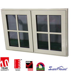 UPVC tech french doors/casemnt door/hinged door steel window grill design on China WDMA