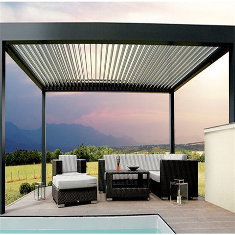 Modern Quality Durable Shade Waterproof Garage Porch Awnings Aluminum Pergola Cover 4X3 Pergola