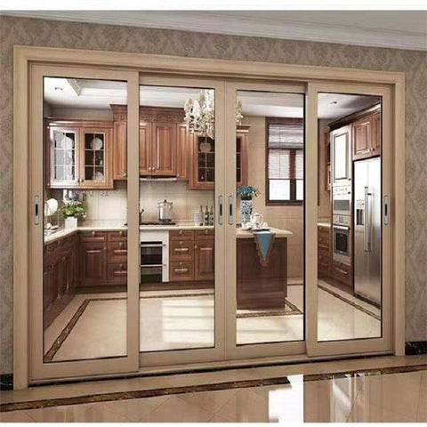 Terrace Sliding Doors Australian Standard Aluminum Horizontal Hidden Sliding Doors With Recessed Handle Large Sliding Glass Door