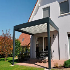 High Quality Motorized Rainproof Aluminum Shutter Roof Best Quality  Pergola