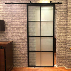 Cheap Price Sliding Barn Door Insulated Glass Aluminum 2Barn Mirrored Interior Doors Glass Fire Bunnings Soft Close Barn Doors