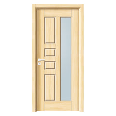 Us Villa Main Entry Wooden Door And Aluminum Glass Door Modern Design Entry Doors on China WDMA