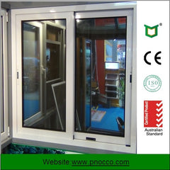 Vertical aluminium sliding window with single/double/triple glazing