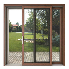 Vertical aluminium sliding window with single/double/triple glazing