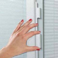 Vinyl sliding glass patio doors with built in blinds on China WDMA