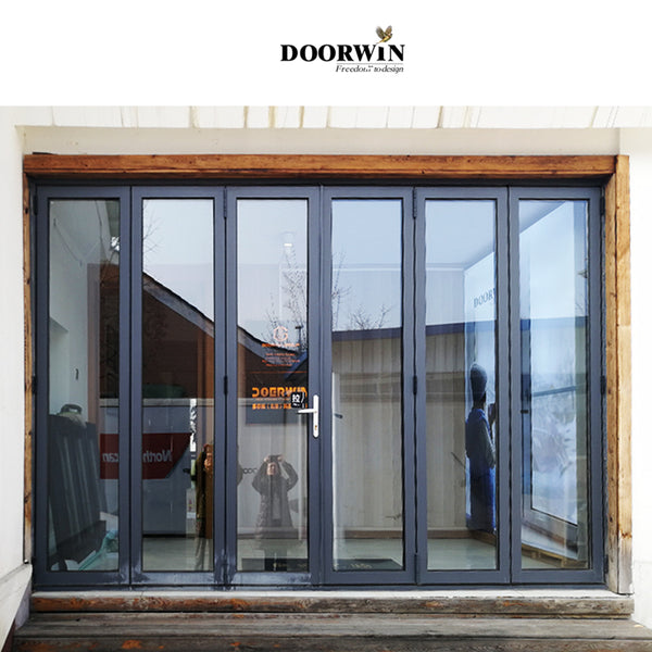 Virginia modern exterior doors bi folding aluminum doors on China WDMA