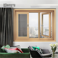 W95 Economical price vertical triple pane aluminum mosquito net interior glass thermal break french casement window on China WDMA