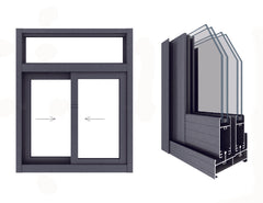 WY2001C Thermal Break Sliding Window General Window for Engineering on China WDMA