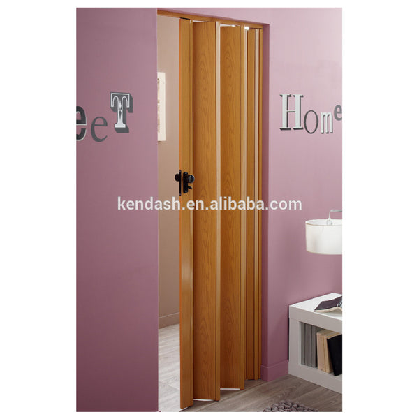 Walnut Modern House Door and Windows PVC Folding door on China WDMA