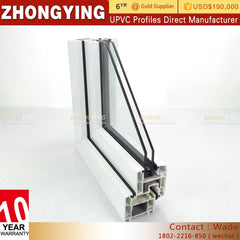 White Clear Slider 60-80mm Pvc And Cheapest Price Thermal Break Openable Steel Cheap Roof Soundproof Upvc Small Window Profile on China WDMA