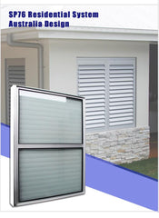 White ventilation glass aluminum alloy louvers casement Windows and doors on China WDMA