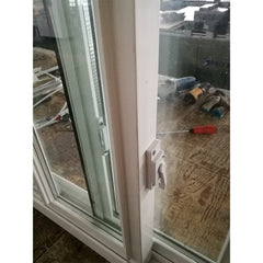 Wholesale cheap house bullet proof glass sliding plastic window with screen and grill on China WDMA