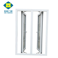 Wholesales Free Sample Small Single Pane Georgian Bar French Tempered Glass Vinyl American Casement Windows on China WDMA