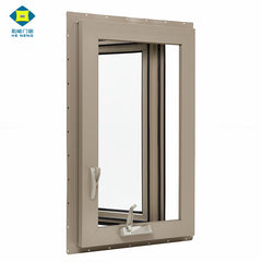 Wholesales Free Sample Small Single Pane Georgian Bar French Tempered Glass Vinyl American Casement Windows on China WDMA